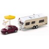 Siku - 2542 - Véhicule miniature - Voiture avec caravane et salon de jardin