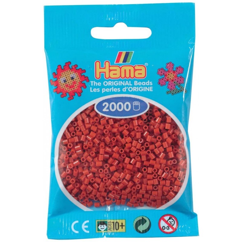 Hama - Perles - 501-20 - Taille Mini - Sachet 2000 perles caramel