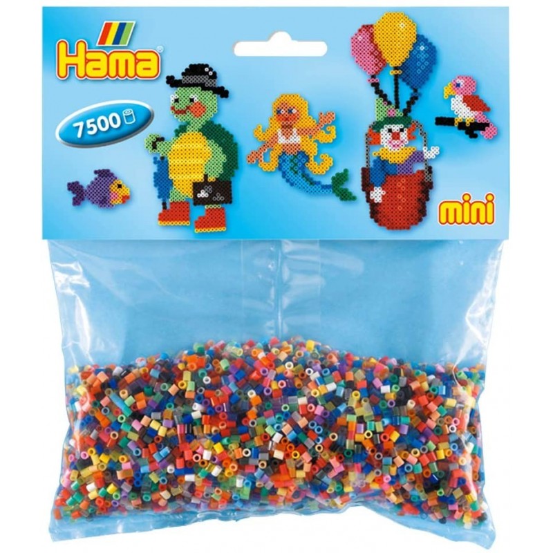 Hama - Perles - 583 - Taille Mini - Sachet 7500 perles 48 couleurs