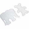 Hama - Perles - 8251 - Taille Maxi - Sachet de 2 plaques éléphant et ourson