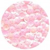 Rayher - Blister de 500 paillettes bombées percées sequin - Rose irisé - 6 mm