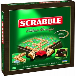 Jeu de société - Scrabble - Edition Prestige plateau en bois tournant