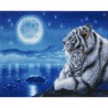 OZ - Loisirs créatifs - Crystal Art - Kit tableau broderie diamant 40x50cm Tigres