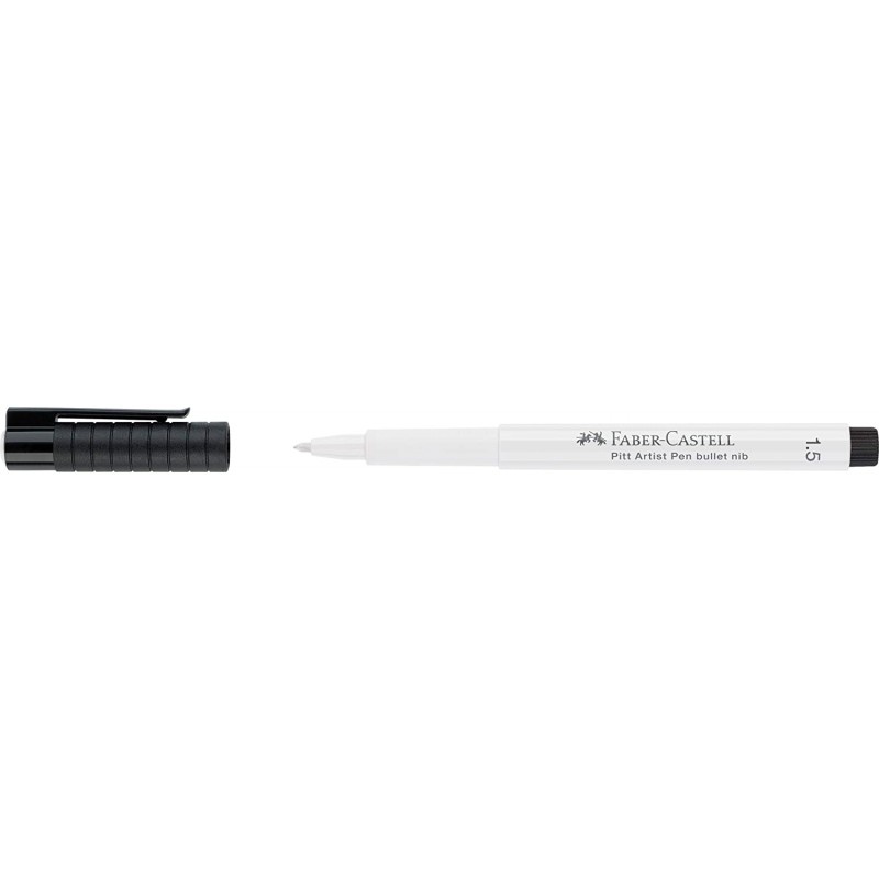 Faber-Castell - Beaux arts - Pitt Artist - Feutre pointe 1.5mm - Blanc