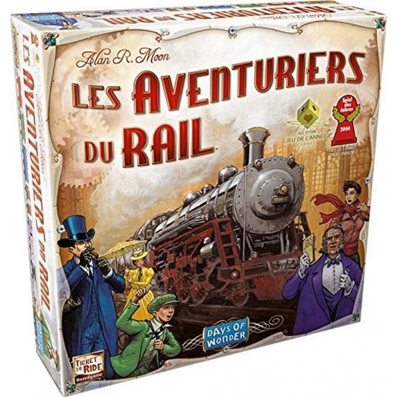 Asmodee - Jeu de société - Les aventuriers du rail - Jeu de base Etats Unis