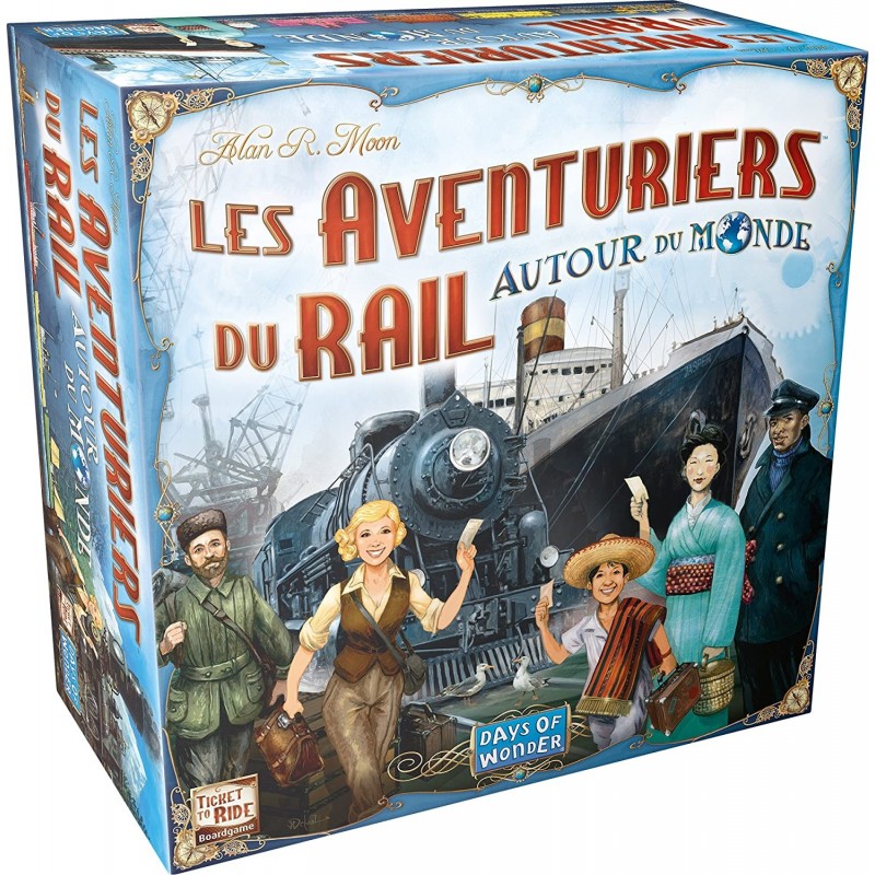 Asmodee - Jeu de société - Les Aventuriers du rail - Jeu de base Monde