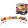 Janod - Coffret 11 figurines en perles - Bois massif