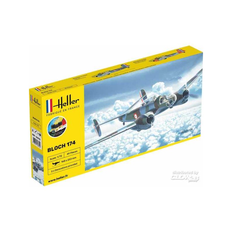 Heller - Maquette - Avion - Starter Kit - Bloch 174