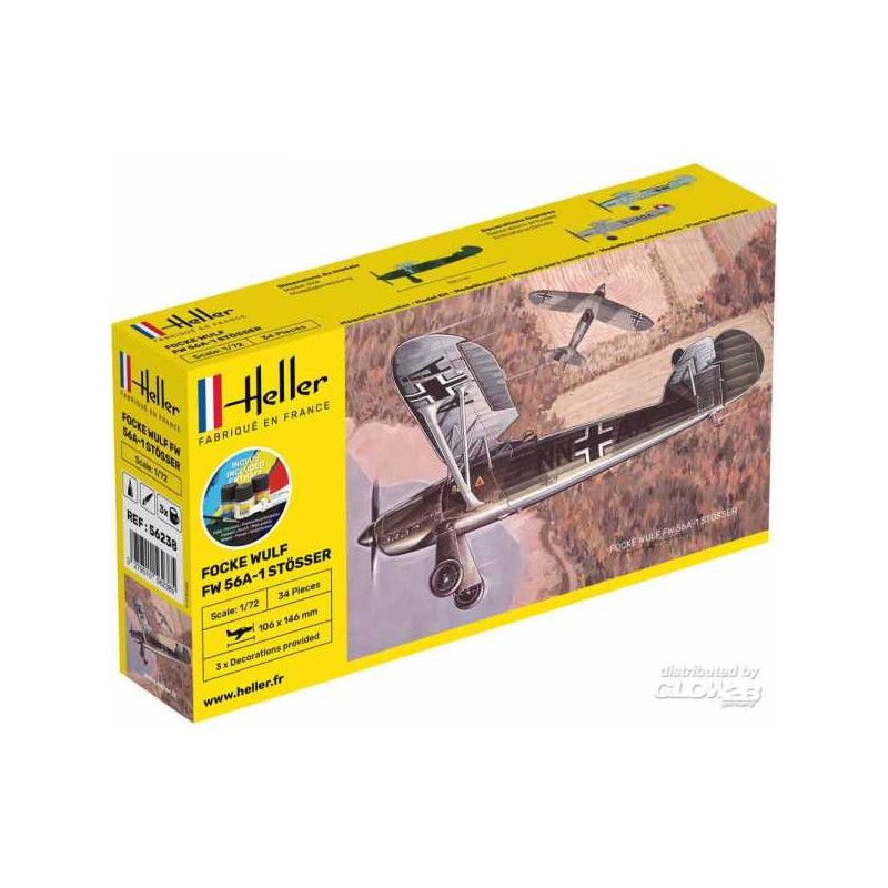 Heller - Maquette - Avion - Starter Kit - Focke Wulf Stosser