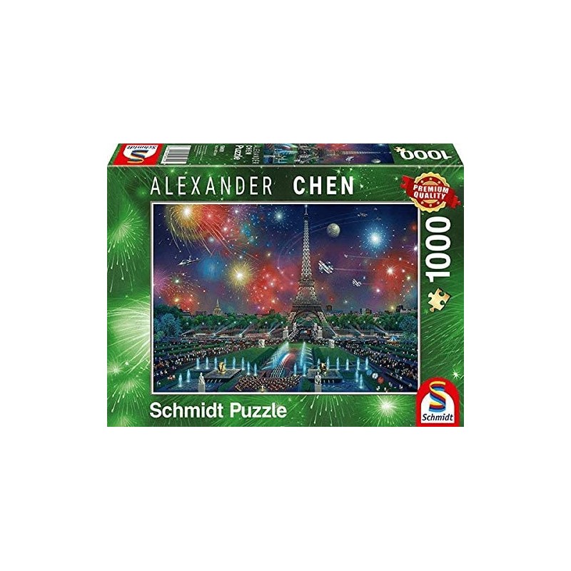 Schmidt - Puzzle 1000 pièces - Feu d'artifice sur la Tour Eiffel