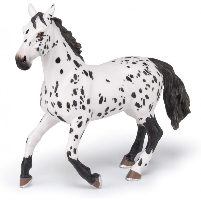 Papo - Figurine - 51539 - Chevaux, poulains et poneys - Cheval appaloosa noir