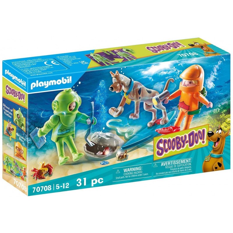 Playmobil - 70708 - Scooby-Doo ! - Scooby-Doo et le capitaine Cutler