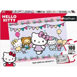 Ravensburger - Puzzle 100 pièces - Hello Kitty et ses amis