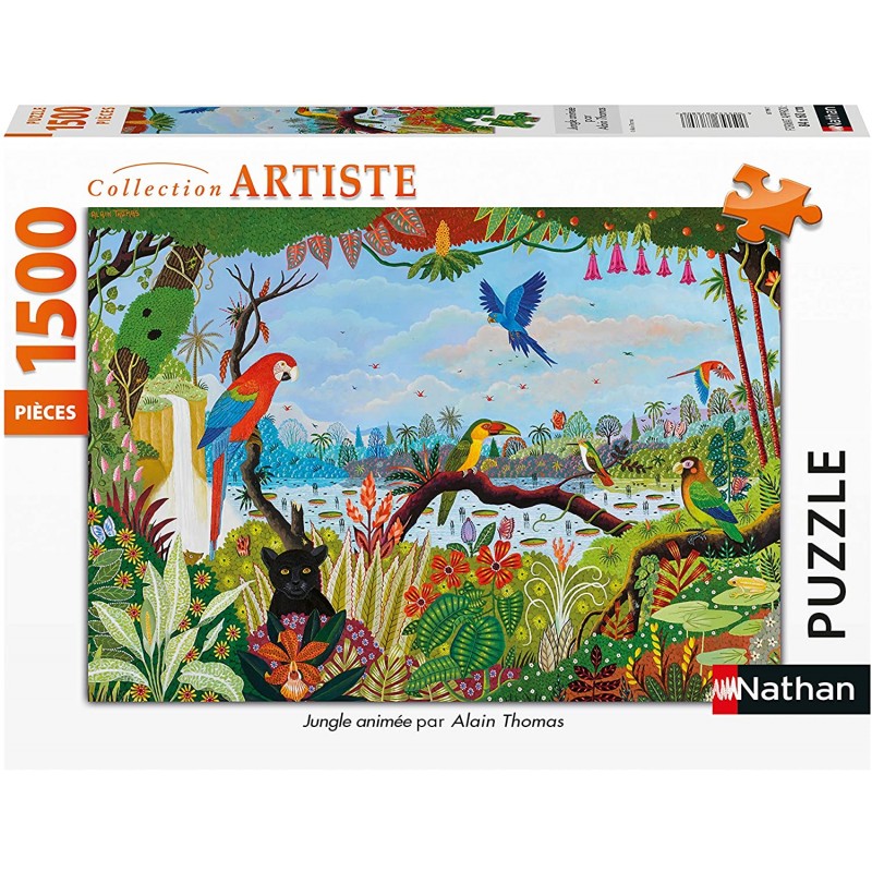 Nathan - Puzzle 1500 pièces - Jungle animée - Alain Thomas