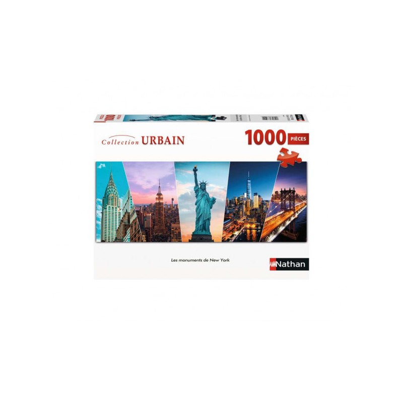 Ravensburger - Puzzle Nathan 1000 pièces - Les monuments de New York