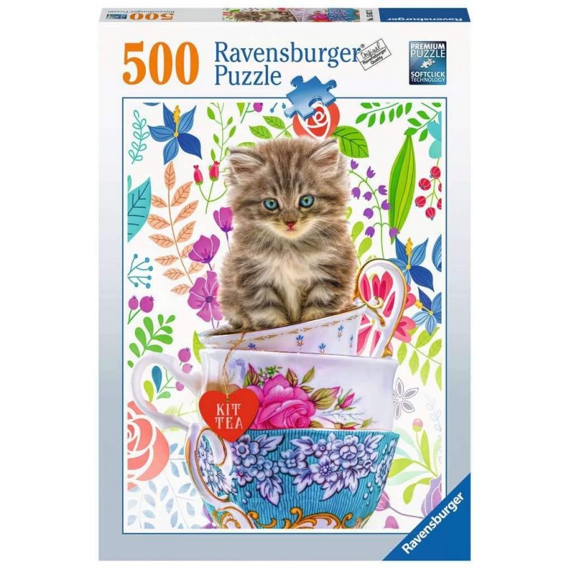 Ravensburger - Puzzle 500 pièces - Chaton dans une tasse