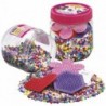 Hama - Perles - 2051 - Taille Midi - Pot rose 4000 perles avec 3 plaques