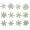 Rayher - Blister de 12 boutons en forme de flocon de neige