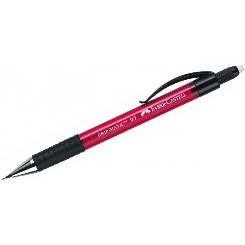 Faber-Castell - Beaux arts - Porte mine Grip Matic - 0.7mm - Rouge