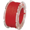 Rayher - Bobine de cordon à bijoux ciré armé nylon - Rouge - 0,6 mm x 10 mètres