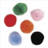 Rayher - Blister de 65 pompons - Couleurs assorties - 10 mm