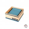 Kapla - Jeu de construction en bois - Coffret de 40 Planchettes - Bleu clair