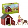 Schleich - 42376 - Niche avec enfant et chien