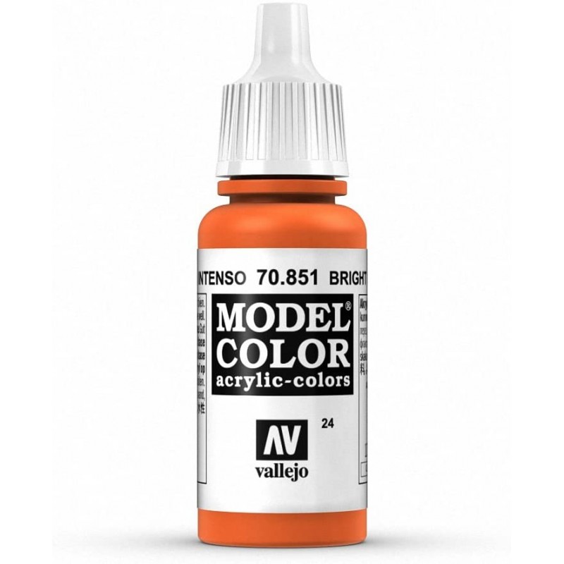 Prince August - Peinture acrylique - 851 - Orange intense - 17 ml