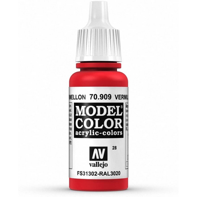 Prince August - Peinture acrylique - 909 - Vermillon - 17 ml