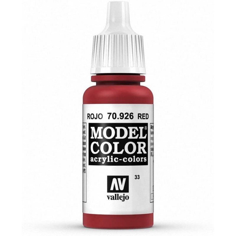 Prince August - Peinture acrylique - 926 - Rouge - 17 ml