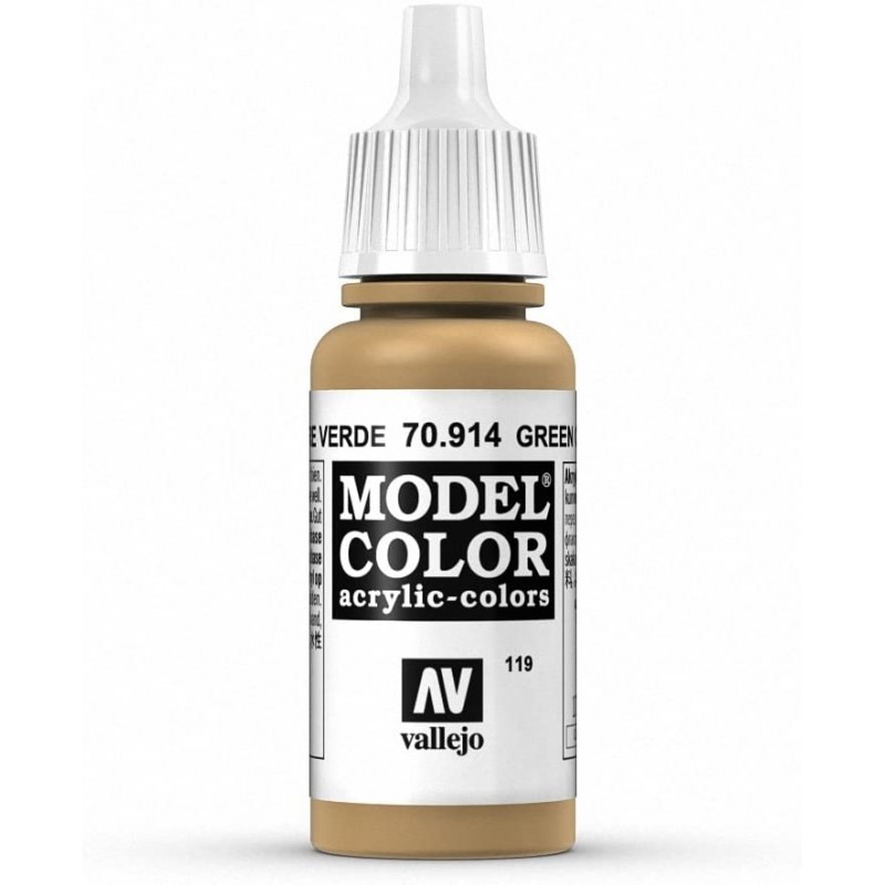 Prince August - Peinture acrylique - 914 - Ocre vert - 17 ml