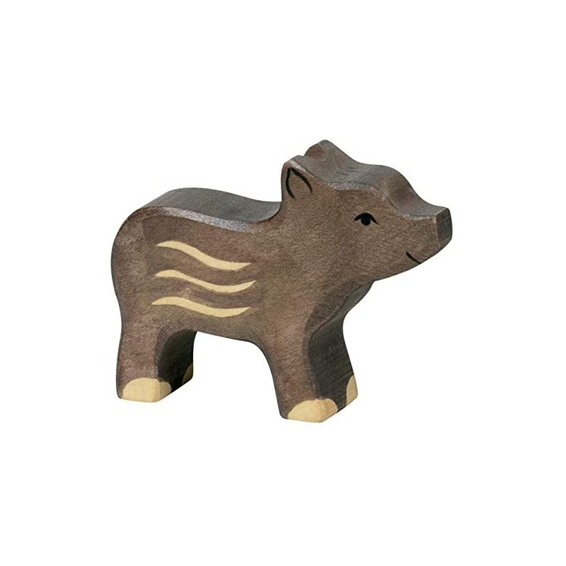 Holztiger - Figurine animal en bois - Marcassin