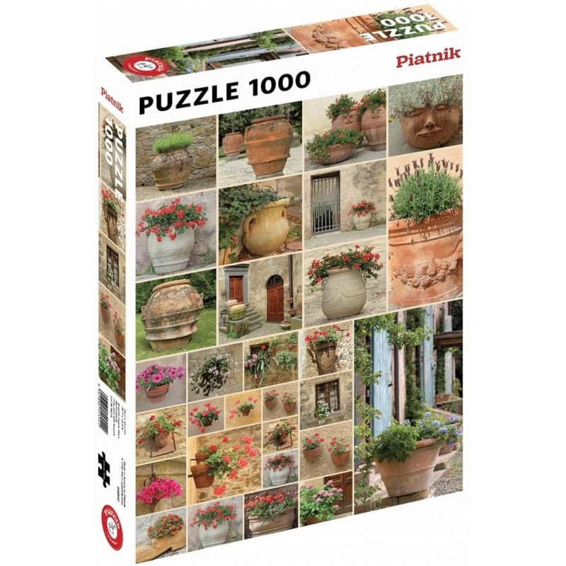 Piatnik - Puzzle - 1000 pièces - Pots de fleurs