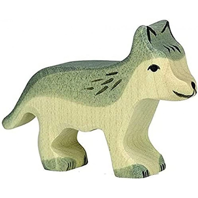 Holztiger - Figurine animal en bois - Loup petit